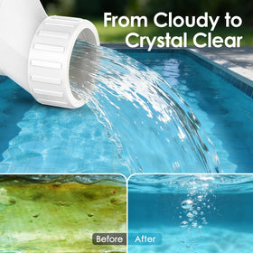 EverCrystal salt cell provides steady chlorine output for consistent pool water.