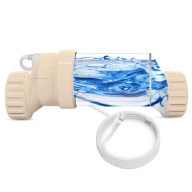 EverCrystal salt cell with clear case showing internal plates for easy monitoring