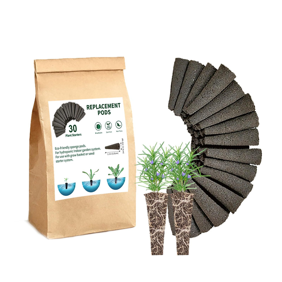 EVERECOO Grow Sponges show AeroGarden compatibility for reliable seed germination.