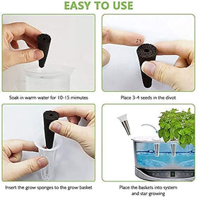 Everecoo grow sponges close-up showing stable base for root development