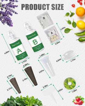 Everecoo A&B plant food image demonstrates nutrient solution for steady growth.