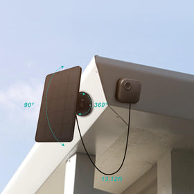 EverExceed Blink Outdoor solar panel 13.12 ft cable offers flexible placement.