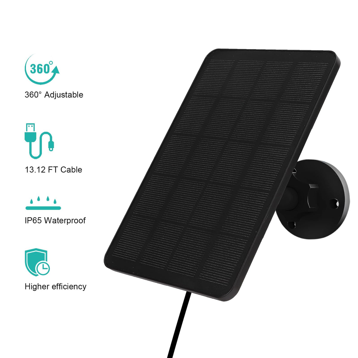 EverExceed Blink Outdoor solar panel 360° mount enables optimal sun exposure.