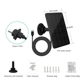 EverExceed Blink Outdoor camera stays powered with a solar panel installation.