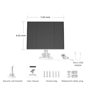 EverExceed micro USB adapter included supports Eufy camera connections.