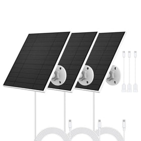EverExceed solar panel for EufyCam setup harnessing outdoor sunlight for reliable charging.