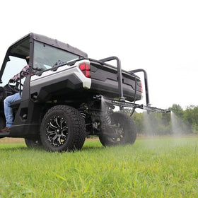 Everflo in-field spray setup demonstrates mobile irrigation or misting applications.