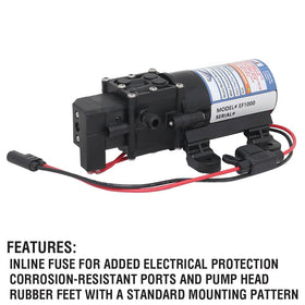 Everflo pump mounted with clamps illustrating quick installation and stable operation.