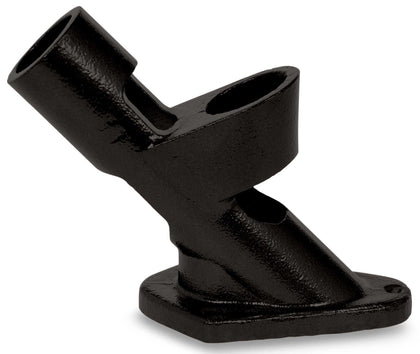 Evergreen Flag two-position cast iron bracket with dual 45°/90° angles for outdoor display.