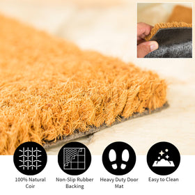 Evergreen Flag coir fibers deliver natural texture and durability.