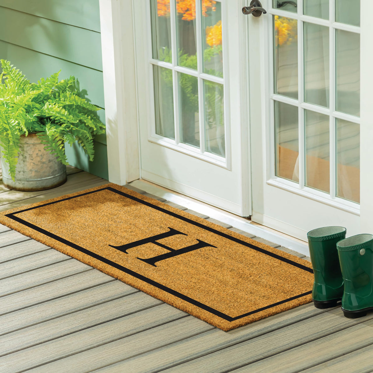 Evergreen Flag easy-clean doormat refreshed by a quick shake or hose