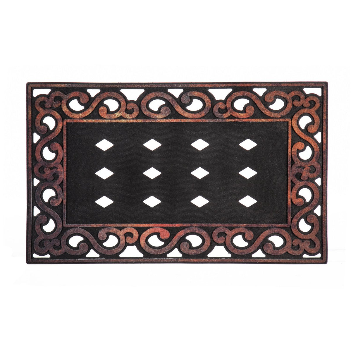 Evergreen Flag Sassafras tray design allows seasonal mats for refreshing looks.