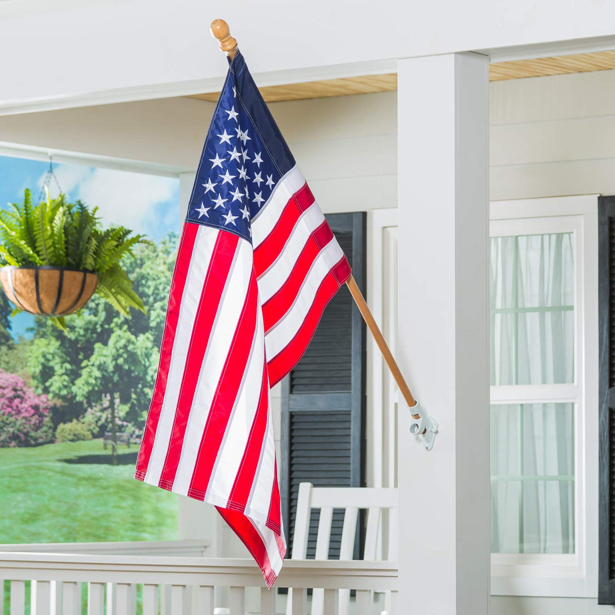 Evergreen Flag solid wood 56 flag pole top finial for timeless outdoor display.