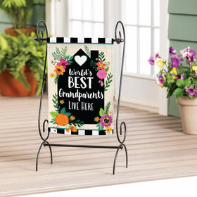Evergreen Flag welcome garden flag outdoor decor, vivid colors, fade-resistant for year-round curb appeal.