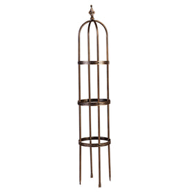 Evergreen Garden 5ft obelisk trellis front view supports climbers with elegant design