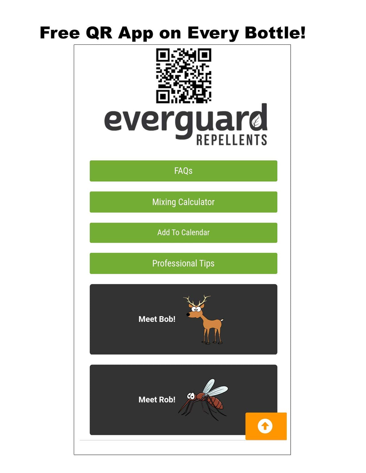 Everguard ADPC032 spray bottle demonstrating perimeter application to deter deer and rabbits