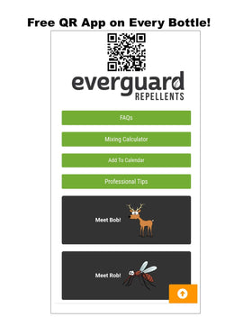Everguard perimeter spray around garden edges deterring deer and rabbits.