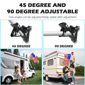 Everlling heavy-duty aluminum construction resists rust for long outdoor use.