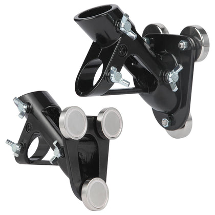 Everlling magnetic RV flag pole holder with three magnets secures flags on metal surfaces.
