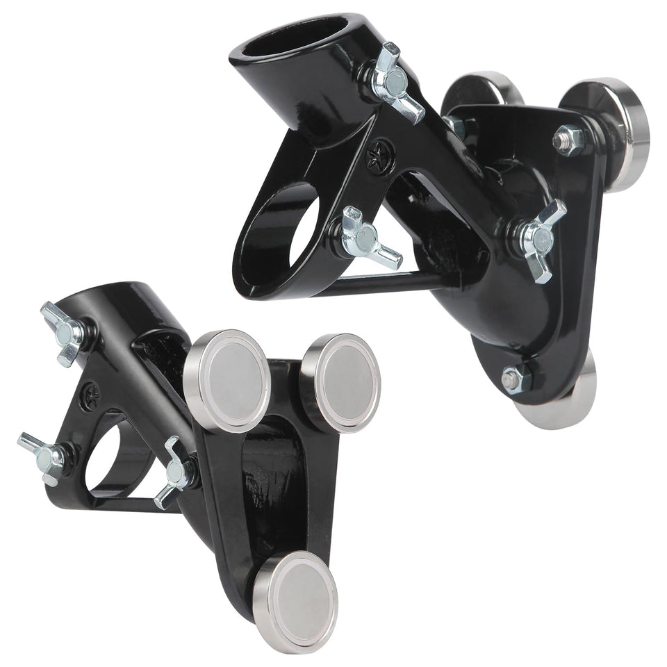 Everlling magnetic RV flag pole holder with three magnets secures flags on metal surfaces.