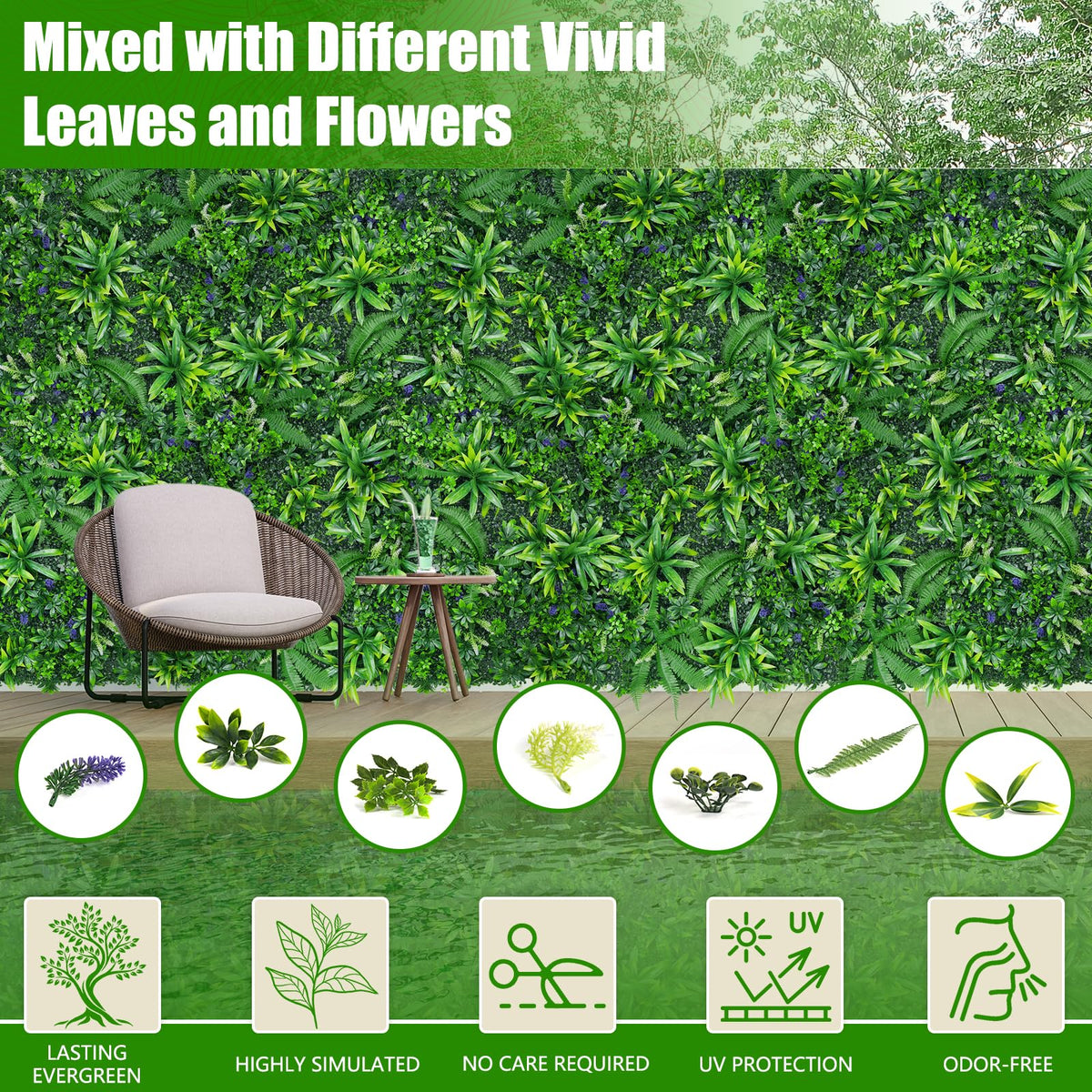 EverNature easy-install wall panel demonstrates tool-free setup for rapid space refresh.