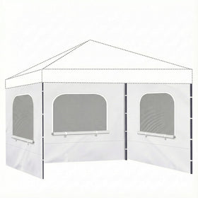 EverPine 10x10 canopy sidewall with mesh window for easy ventilation