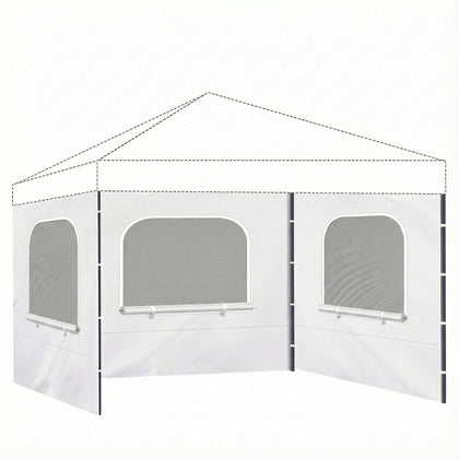 EverPine 10x10 canopy sidewall with mesh window for easy ventilation