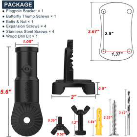 Evertoco installation-ready bracket includes all mounting hardware