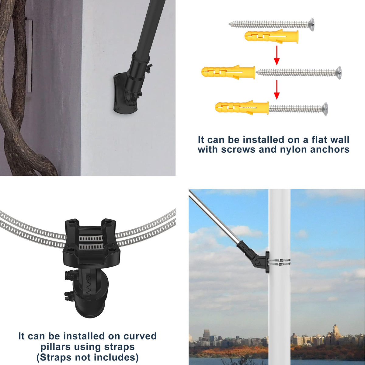 Evertoco rust-resistant 304 stainless steel withstands weather