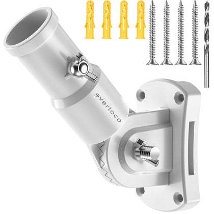 evertoco heavy duty flag bracket mounted on wall showing 180 degree adjust for optimal display
