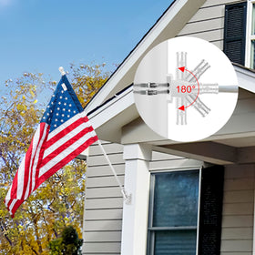 evertoco heavy duty mount for lasting flag display at home
