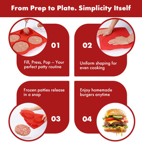 EverWinSR meal-prep ready with four patties per tray for week planning.