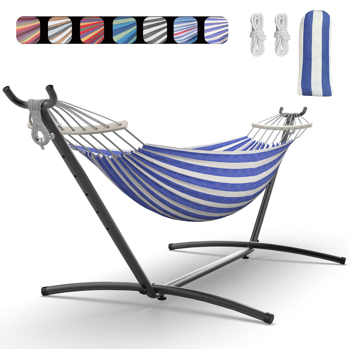 EveryFun double hammock with straightforward assembly steps for quick setup