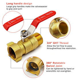 EverZenHub ergonomic large handle enables easy operation with wet or gloved hands