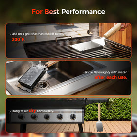 EG evgoer 16 inch wand extends reach and keeps hands away from heat.