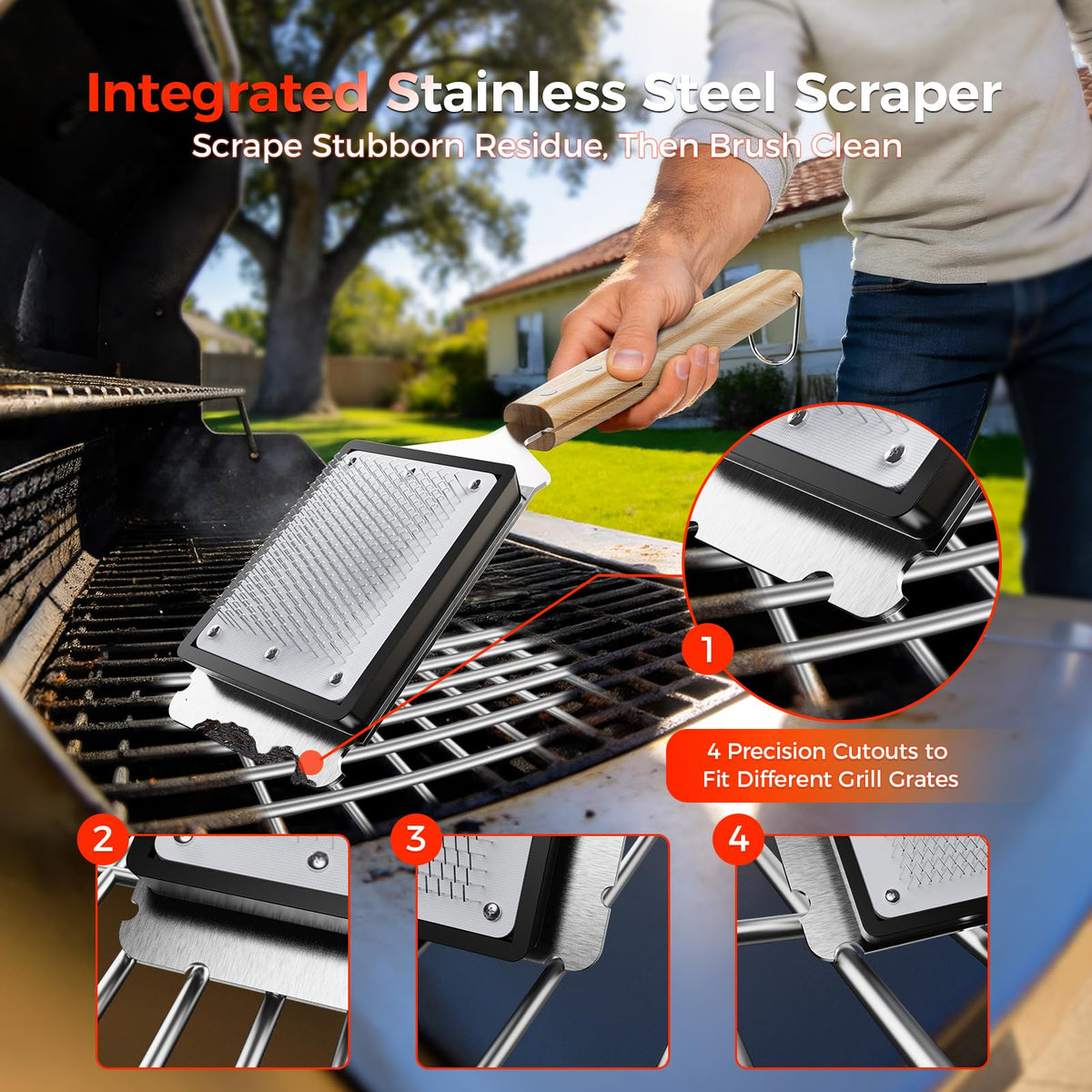 EG evgoer wooden handle offers comfortable grip and precise control.