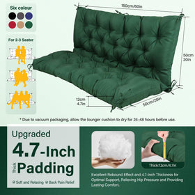 EVJUICION cushion anti-slip ties keep it in place.