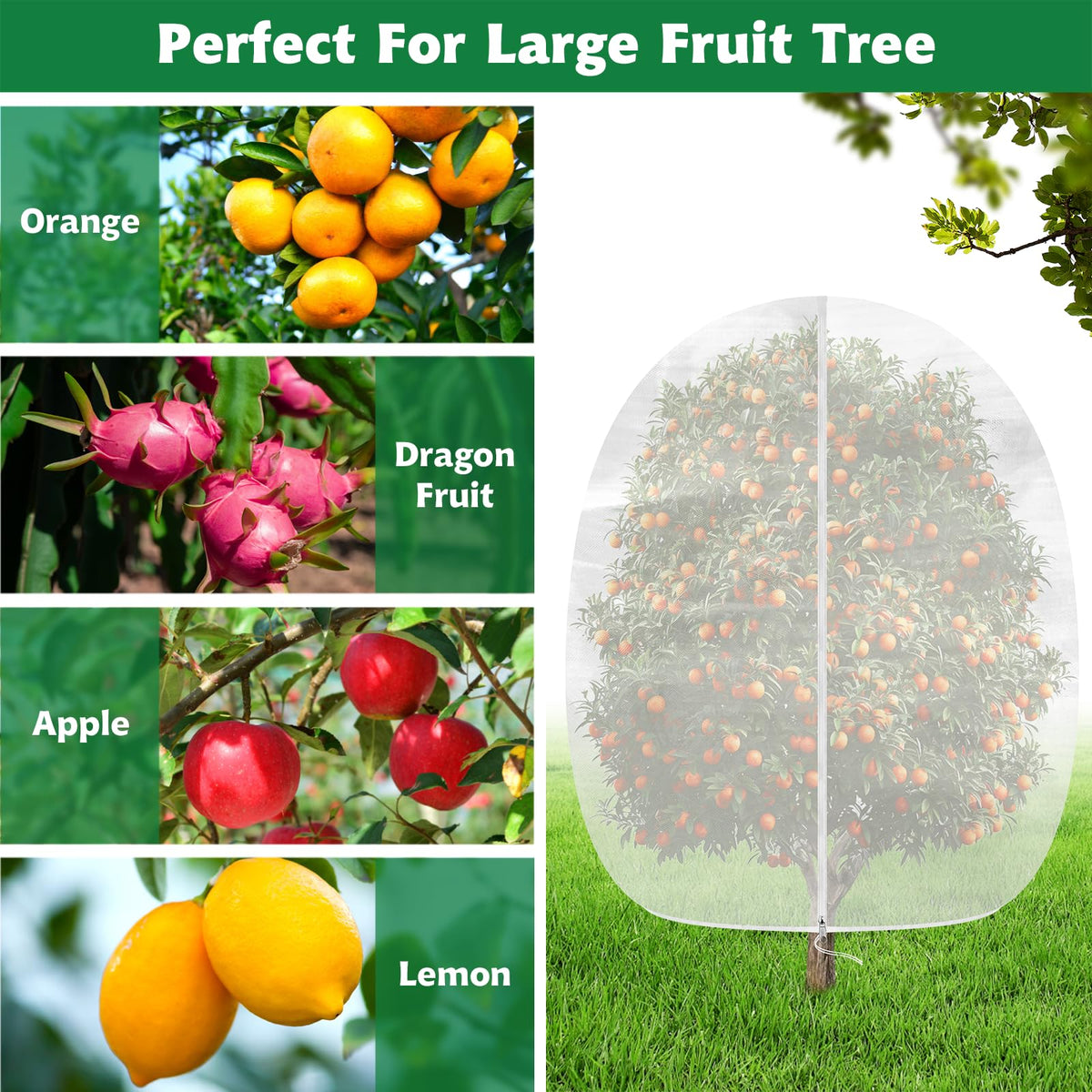 Evoio blueberry-netting-bag protects blueberry bushes while letting water and sun reach berries.