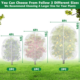 Evoio fruit-tree-protector-netting shields fruit trees from birds and pests with breathable mesh.