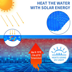 Evoio pool cover cut to fit various shapes