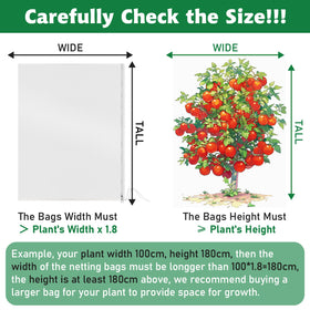 Shrubs and berries protected by breathable Evoio mesh