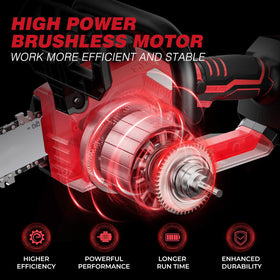 EVOIRON real-time battery indicator helps manage remaining charge accurately.