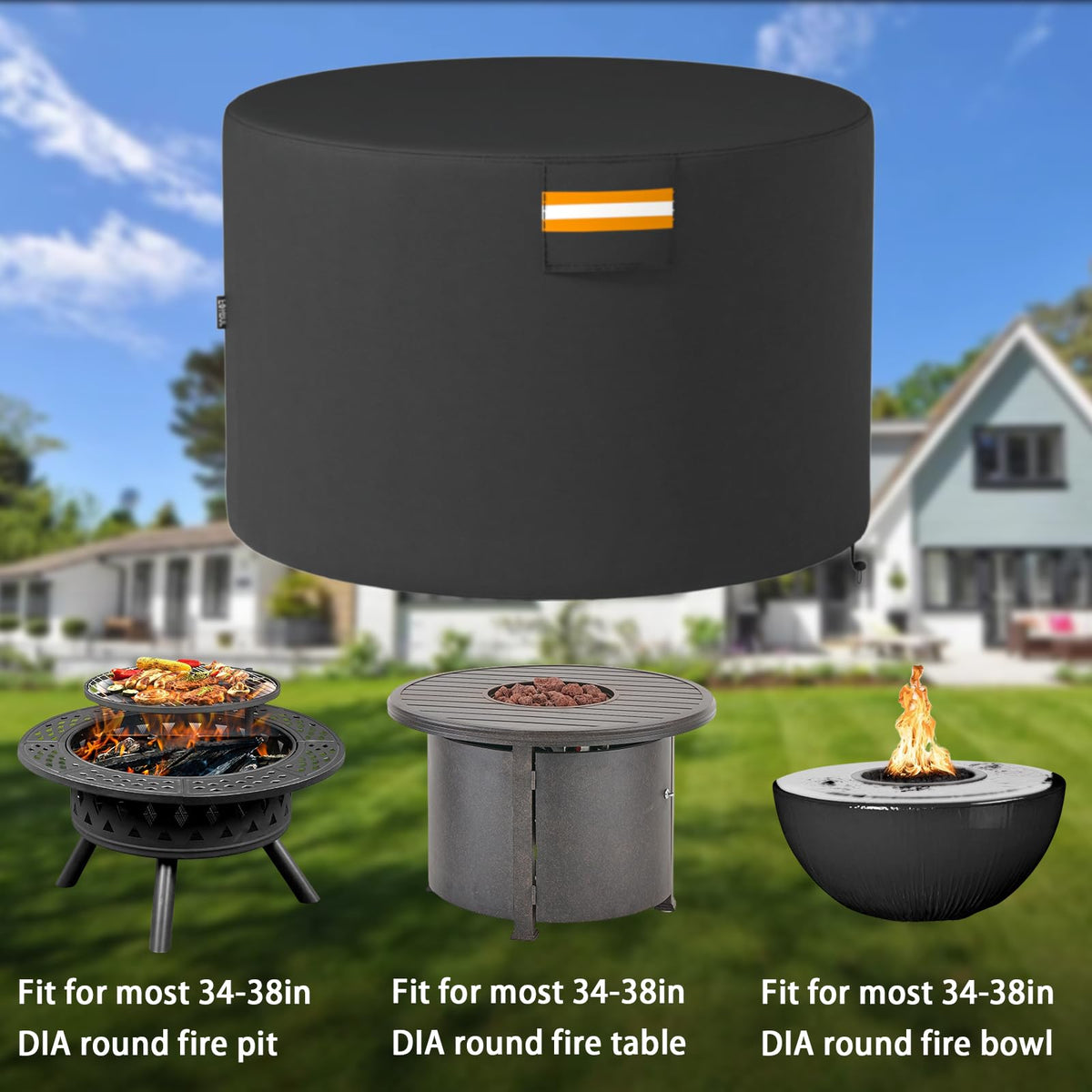EVRBUL 38-inch diameter fit suits most round pits.