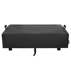 Dimension label 38×21×10 marks precise sizing for table top grills.