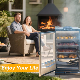 EVRBUL durable waterproof material keeps the smoker dry