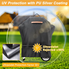 EVRBUL grill cover with vents reduces moisture buildup