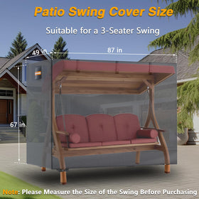 EVRBUL waterproof coating shields the swing from rain, snow, and splashes.