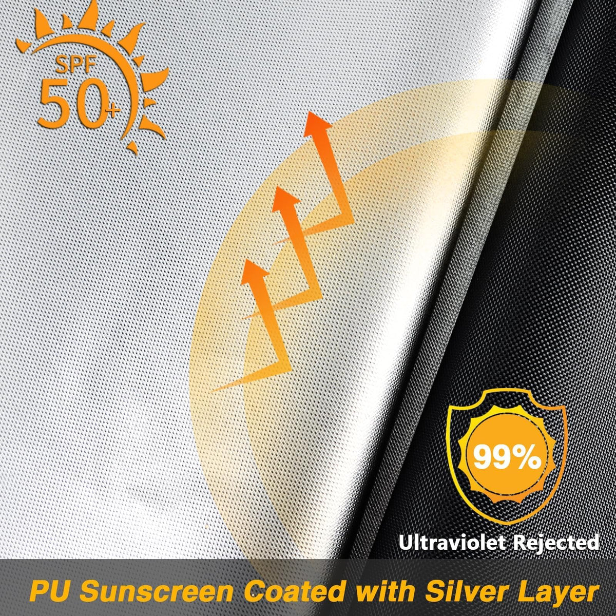 EVRBUL windproof buckles secure the cover against strong gusts.