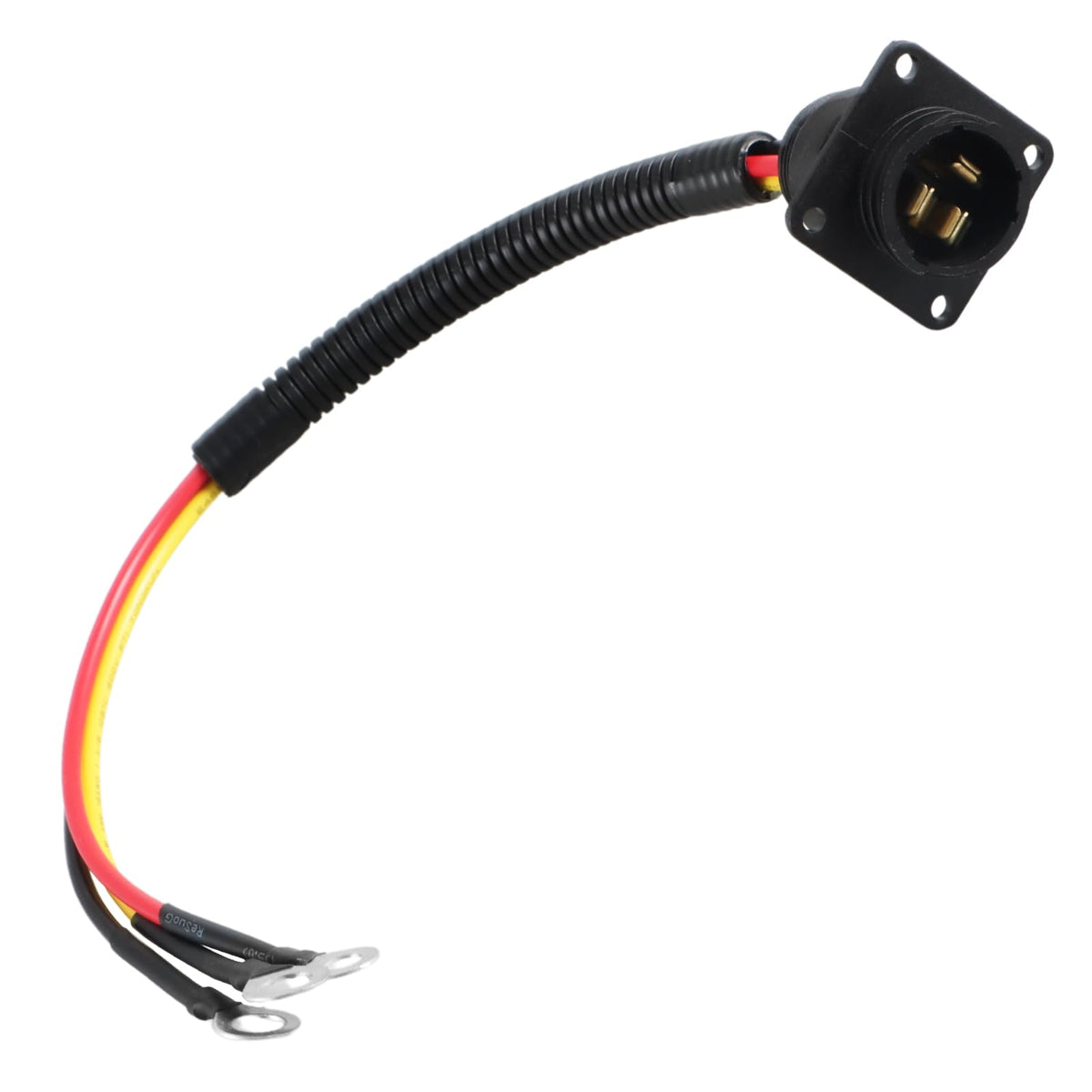 EVRBUL outlet in use with a radio or monitor on a tractor.
