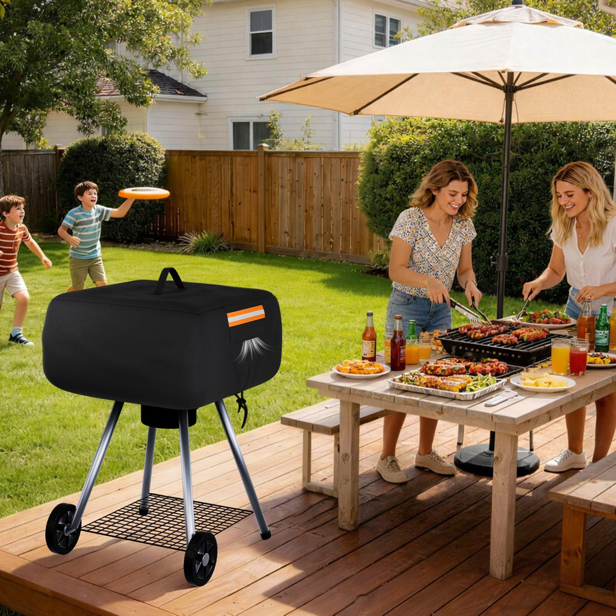 EVRBUL portable grill cover designed for easy storage when not in use